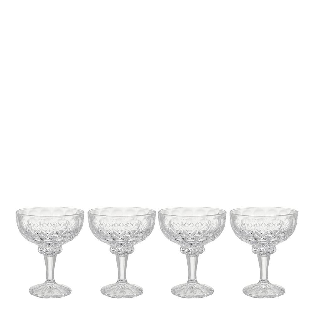 Glanda Dessertskål Glas 4-pack Klar