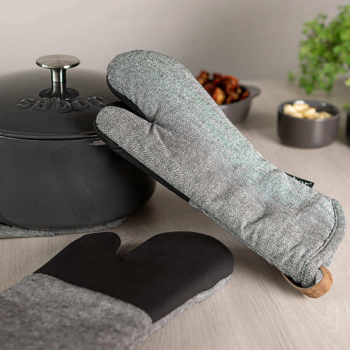 Home Grillvante Vänster Grå