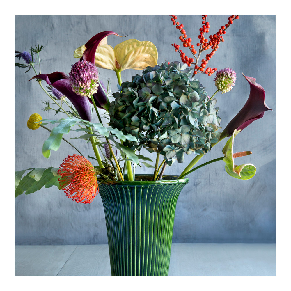 Daisy Vas 12 cm Gr&ouml;n emerald