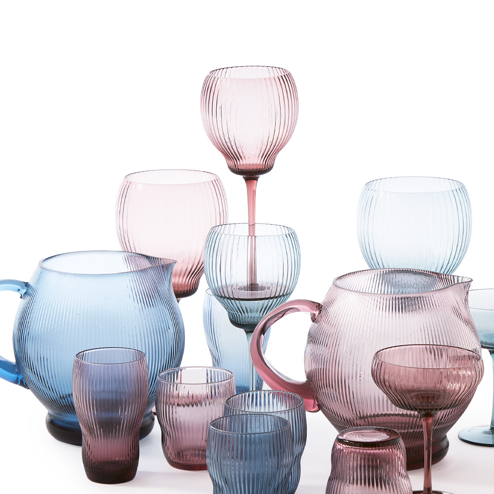 Pum Vinglas 22 cm 2-pack Lila