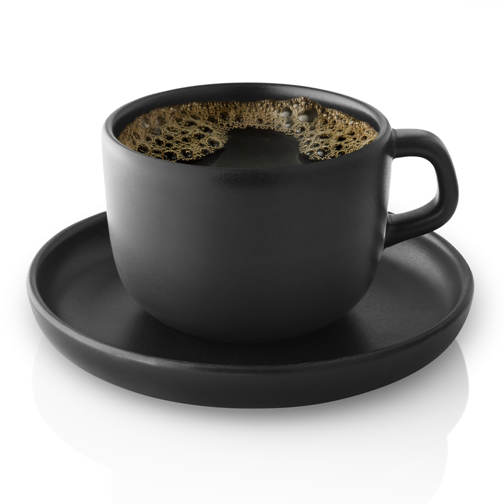 Nordic Kitchen Kopp med Fat 20 cl Svart