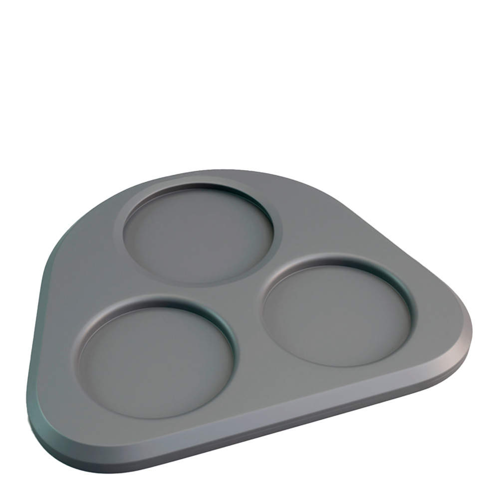 Bricka Triangel för Behållare Svart