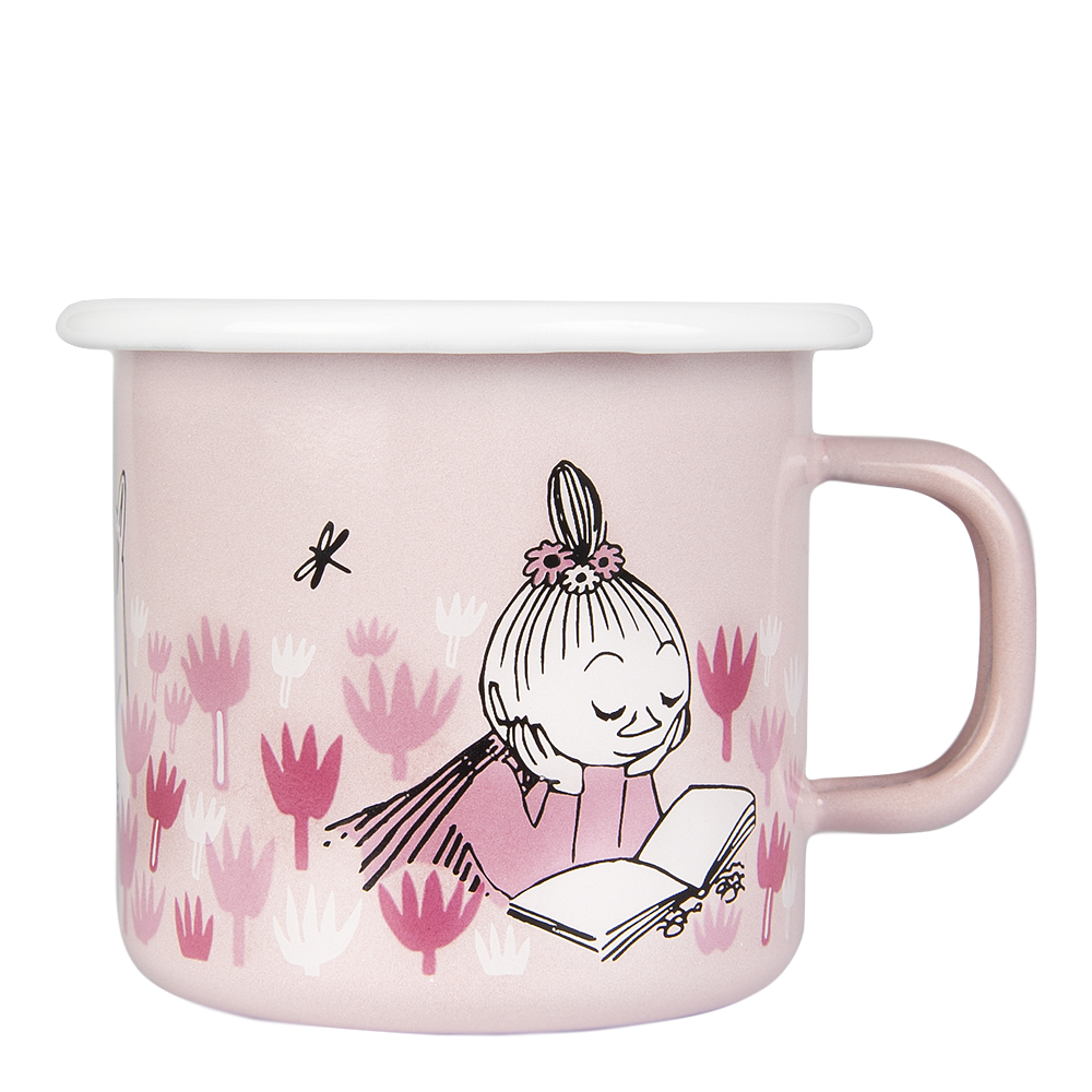 Mumin Emaljmugg I Trädgården 25 cl Rosa