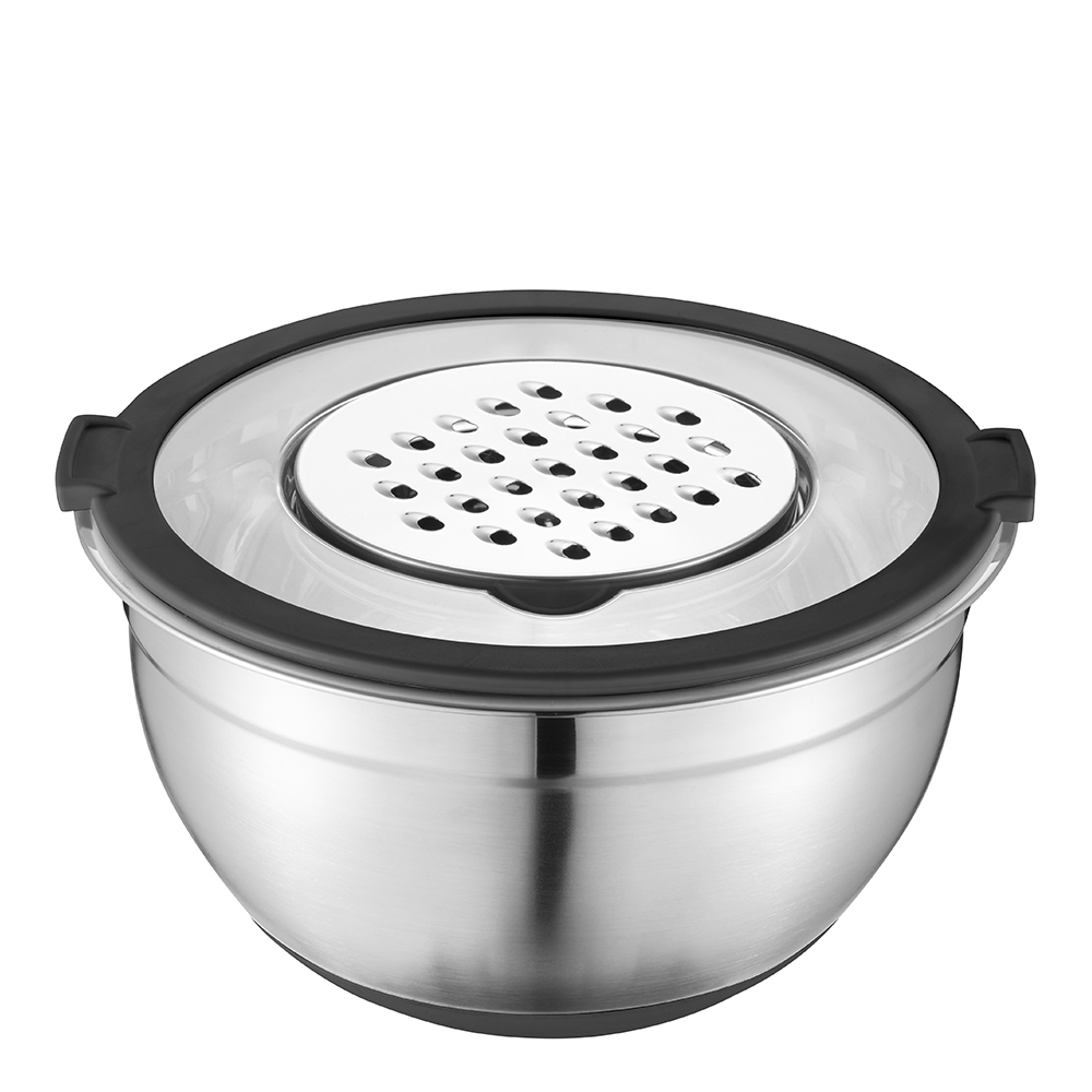 Betje Bunke med Lock 3 Rivjärn 3 L Rostfri