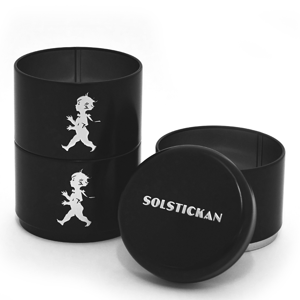 Tredelad Förvaringsburk Svart