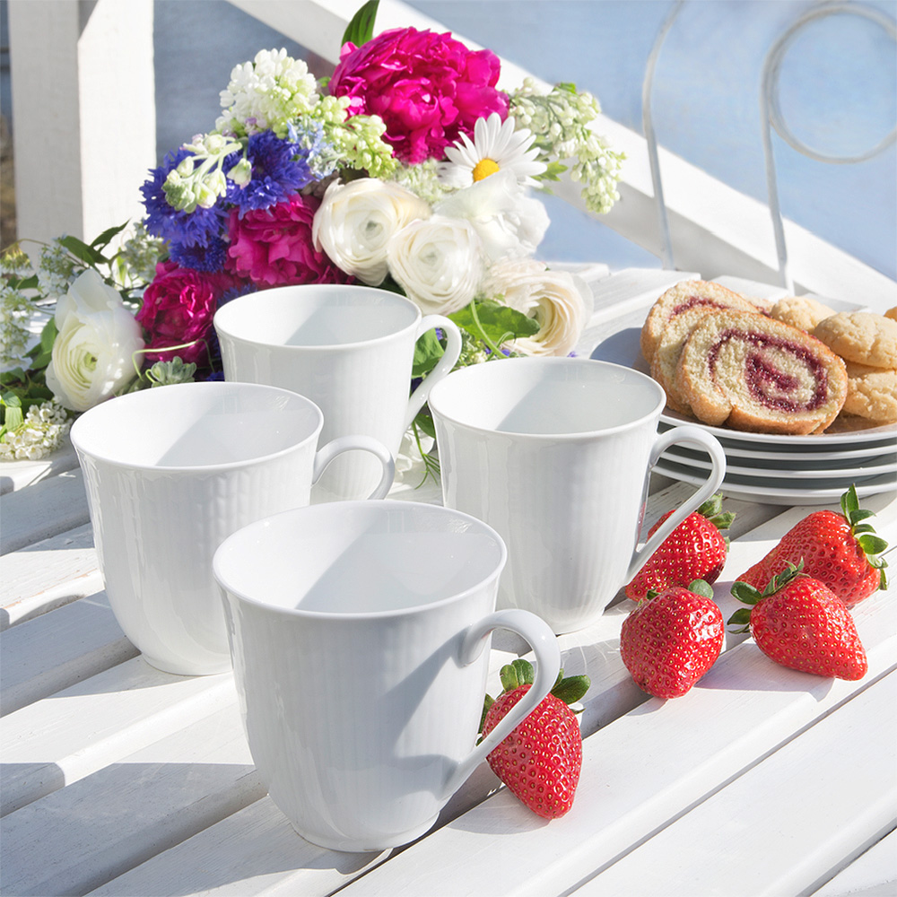 Swedish Grace Mugg 30 cl 4-pack Snö