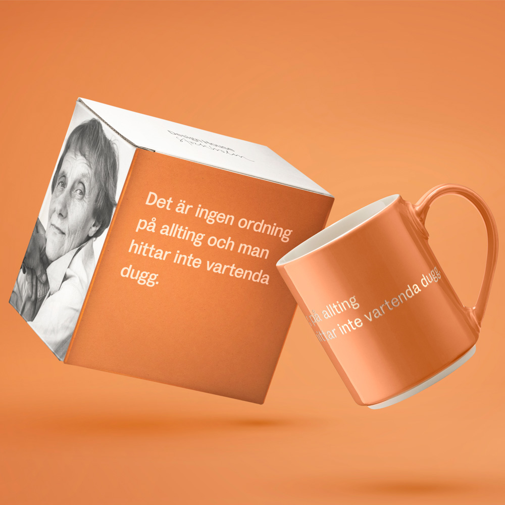 Astrid Lindgren Mugg Orange Det är ingen ordning