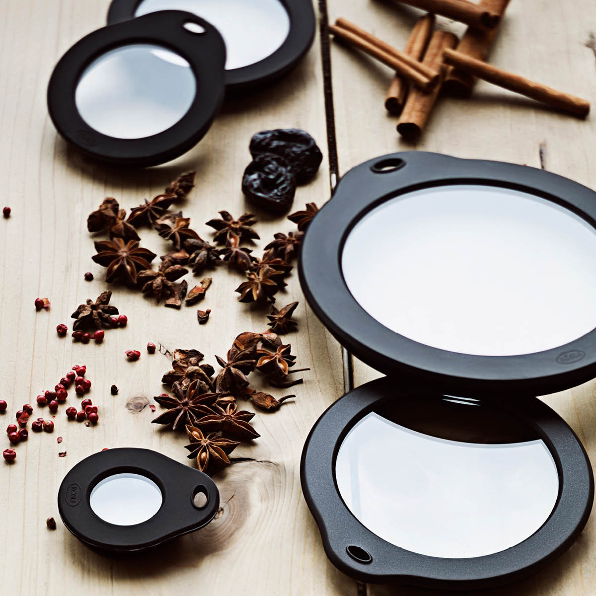 Glaslock 12 cm Klar/Svart