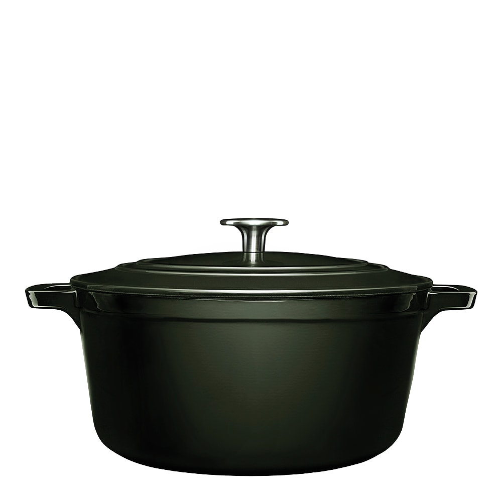 Stenfors Gjutjärnsgryta rund 4,4 L Grön