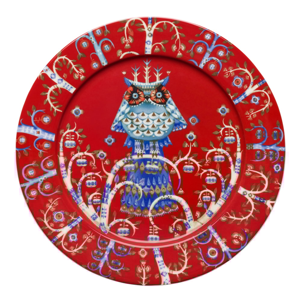 Taika Tallrik flat 27 cm Röd