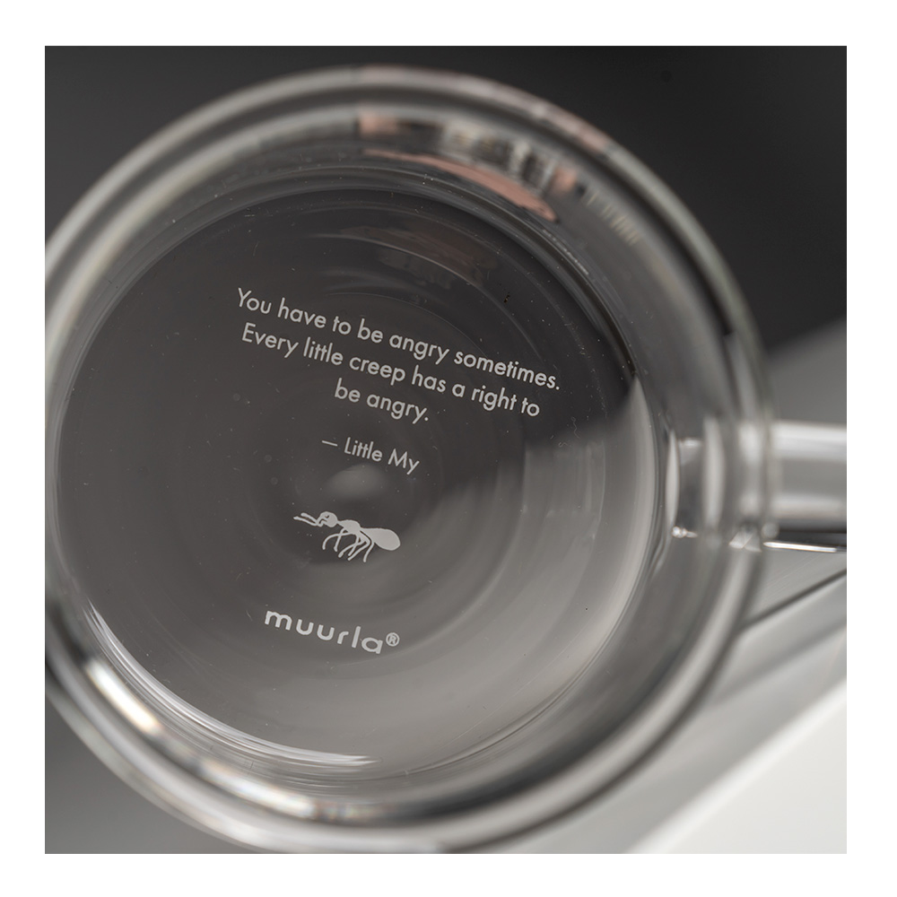 Mumin Glasmugg Lilla My 35 cl Klar