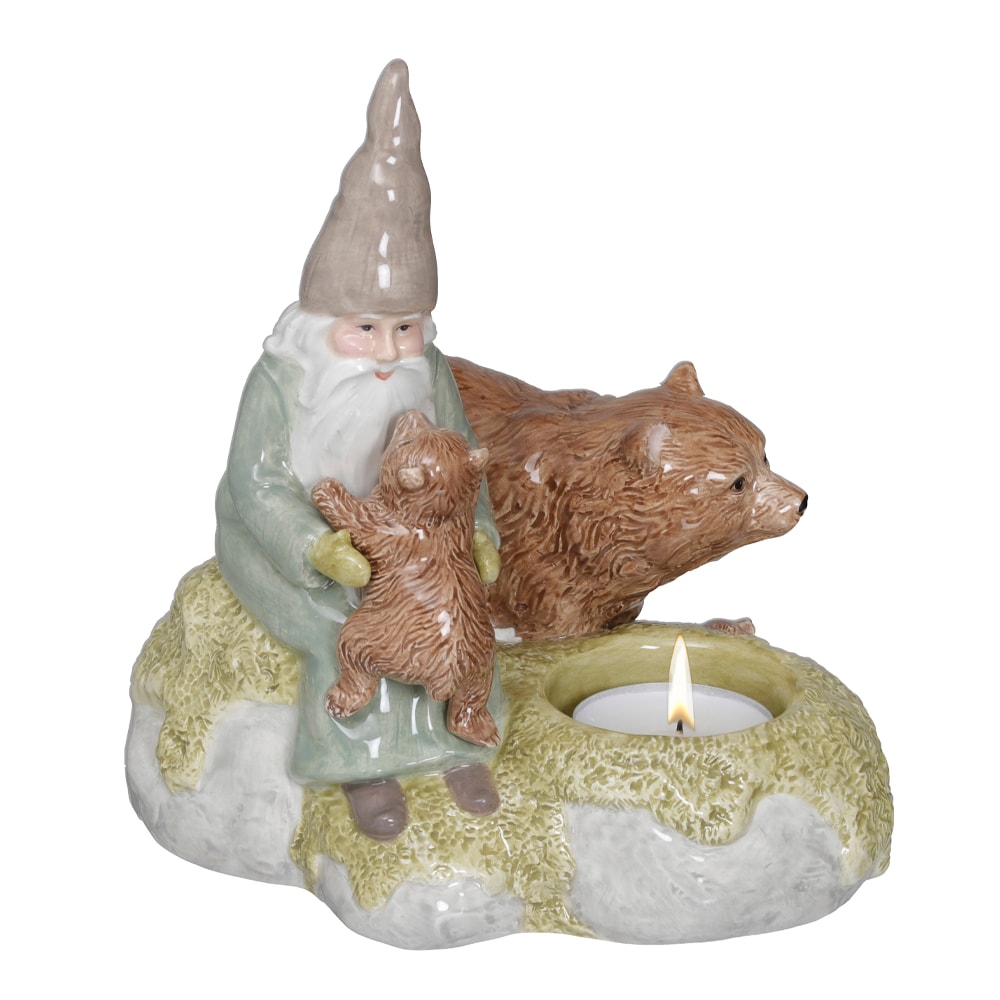 Cult Design Ljushållare Tomten och Björnarna 16 cm