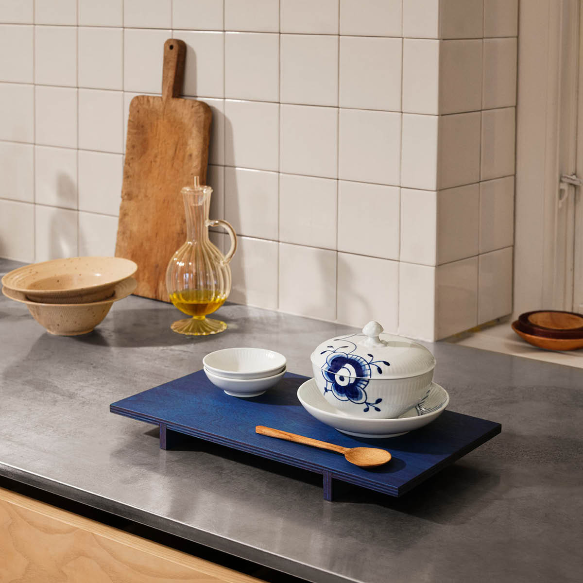 White Fluted Dippskål 9 cl 2-pack