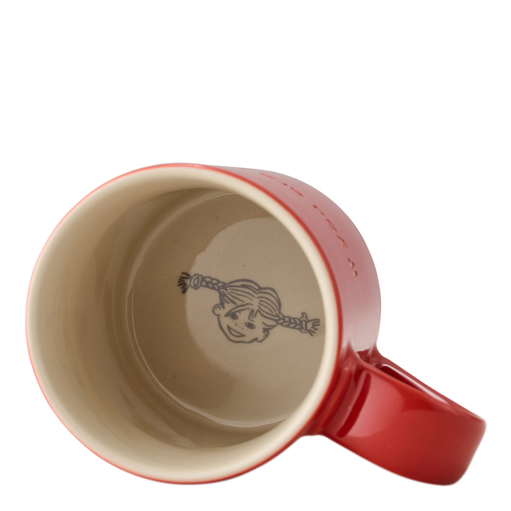 Astrid Lindgren Mugg Röd Den som är stark