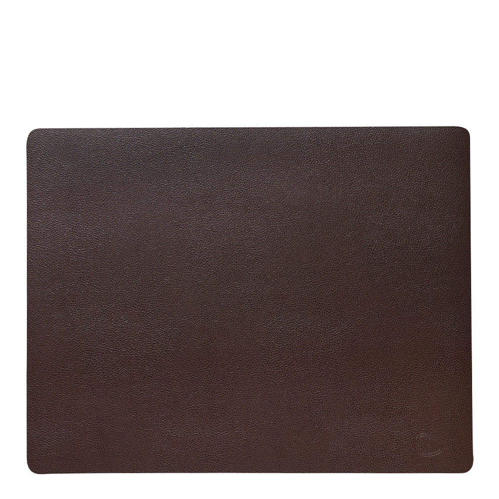 Leather Serene Square Bordstablett L 35x44 cm Hazel