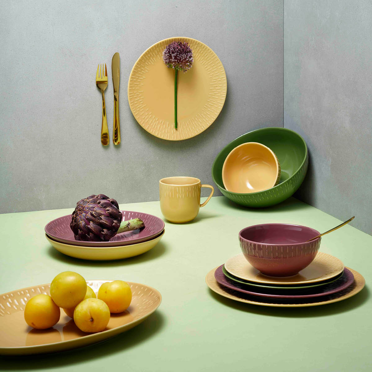 Confetti Pastatallrik 23 cm Bordeaux