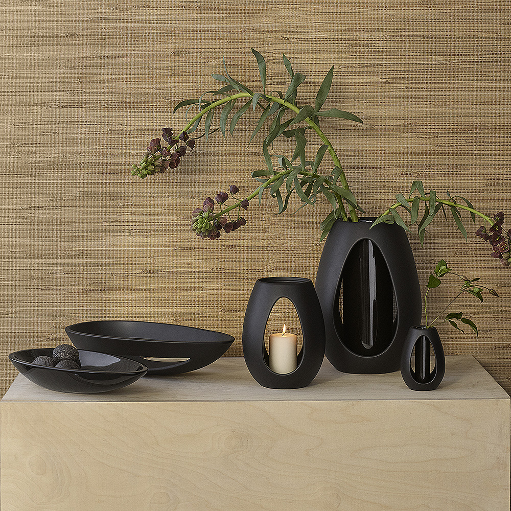 Kokong Skål genombruten 40x23,5 cm Brun