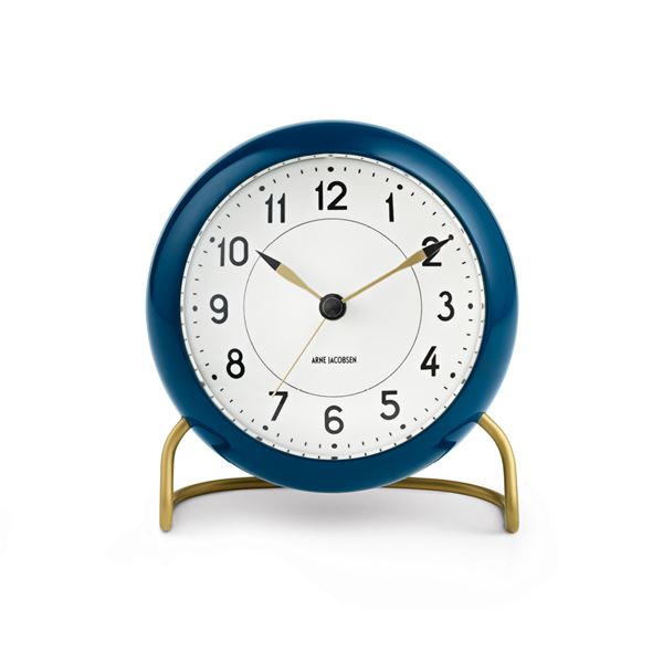 Station Bordsur 11 cm Blå/Mässing