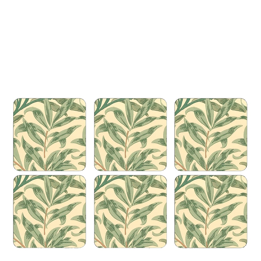 Willow Bough Glasunderlägg 6-pack Grön