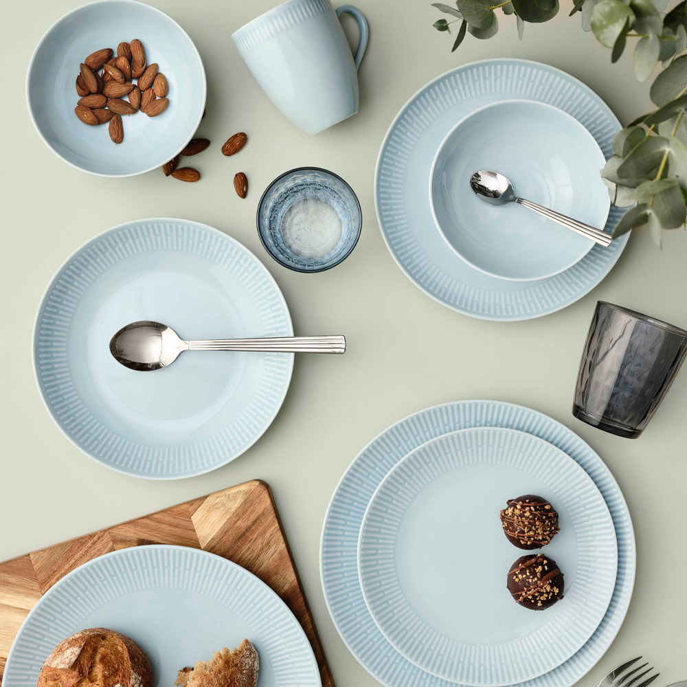 Relief Skål 15 cm Ljusblå