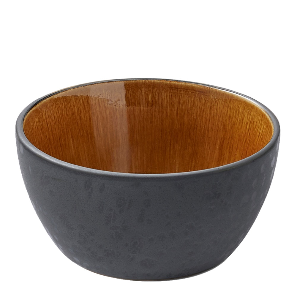 Skål 12 cm Svart/Bärnsten