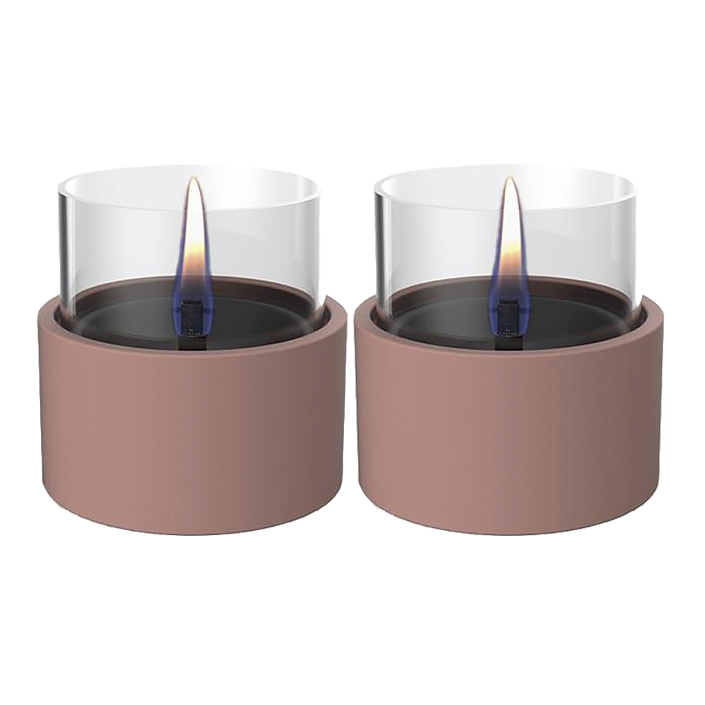 Breeze Lykta 2-pack Mörkrosa