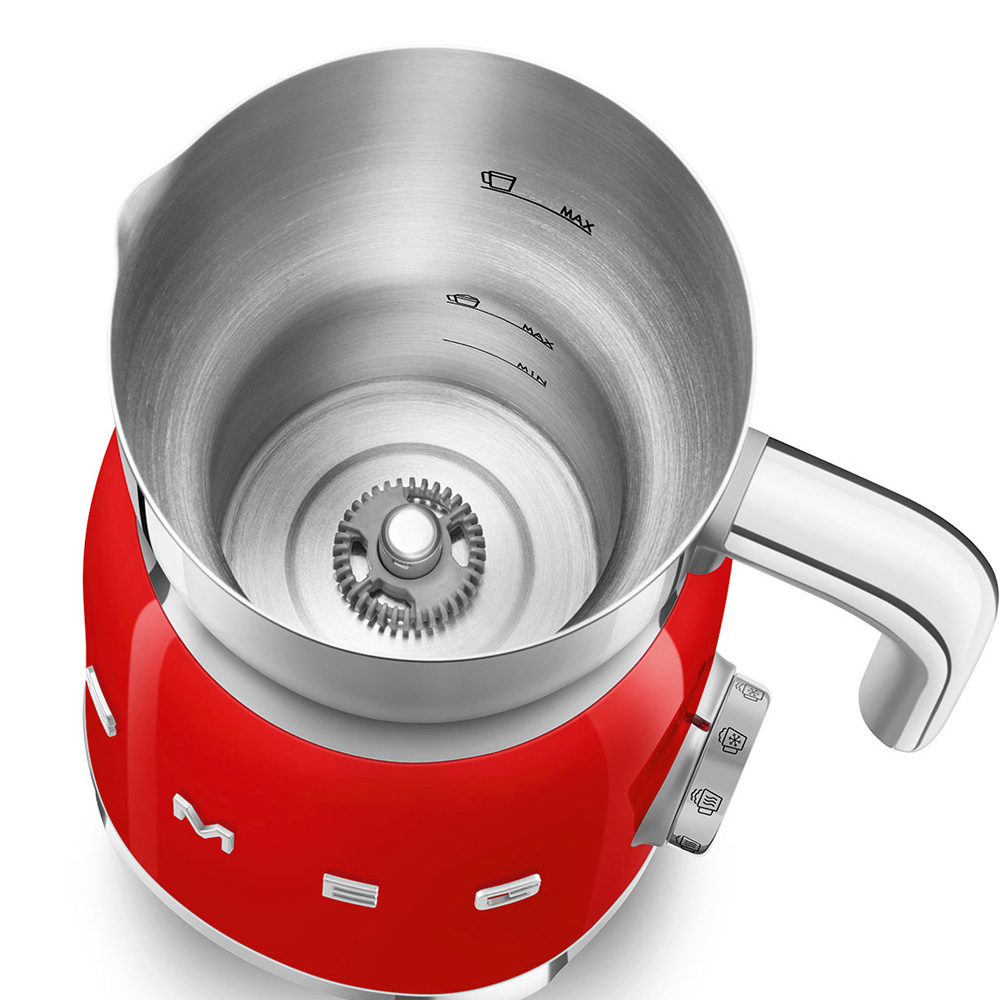 Smeg Mj&ouml;lkskummare R&ouml;d