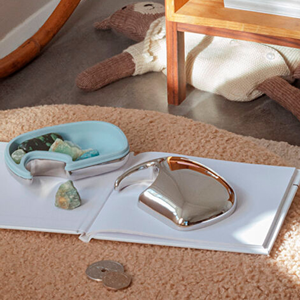 Elephant Ask Elefant 7 cm Ljusblå