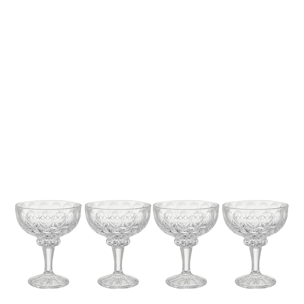Glanda Dessertskål Glas 4-pack Klar