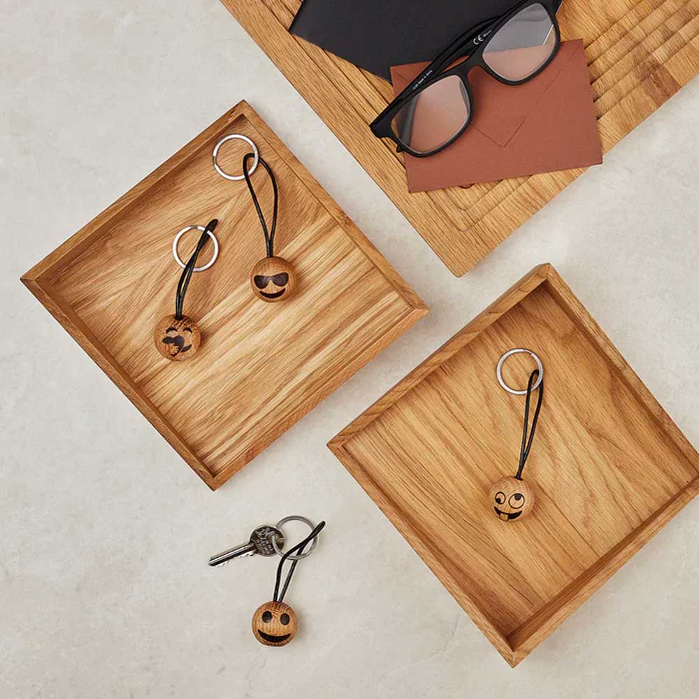 Emoji Nyckelring 3 cm Smiley