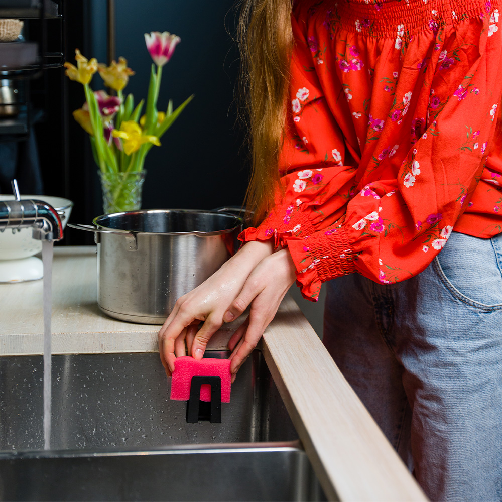 Happy Magnetisk Svamph&aring;llare Svart