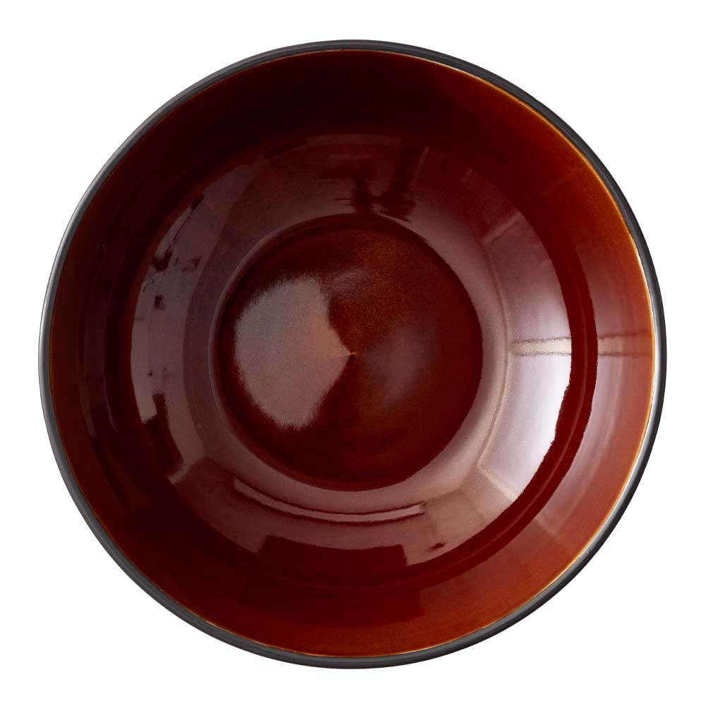 Salladsskål 30 cm Svart/Bärnsten