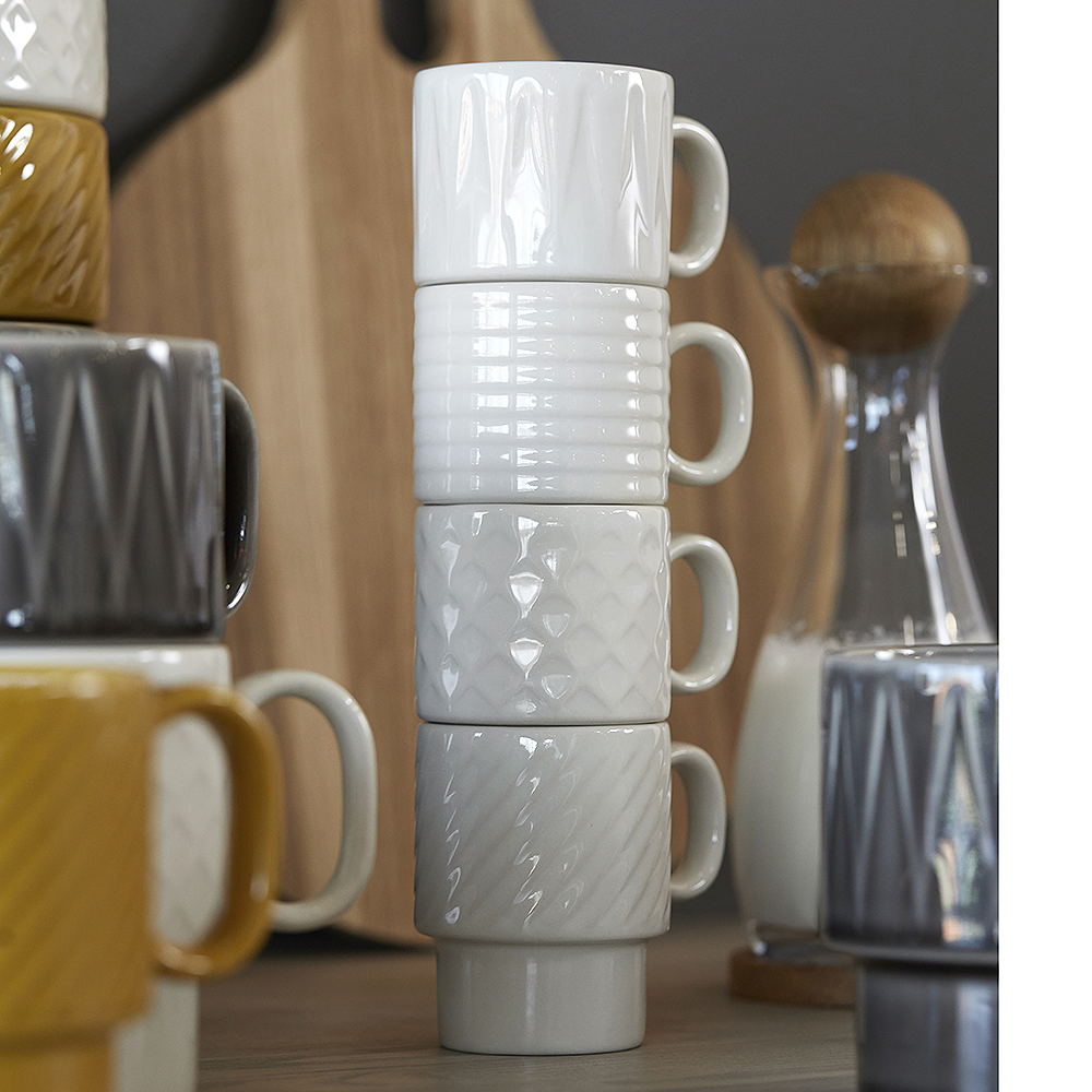 Coffee & More Espressokopp 10 cl 4-pack Vit