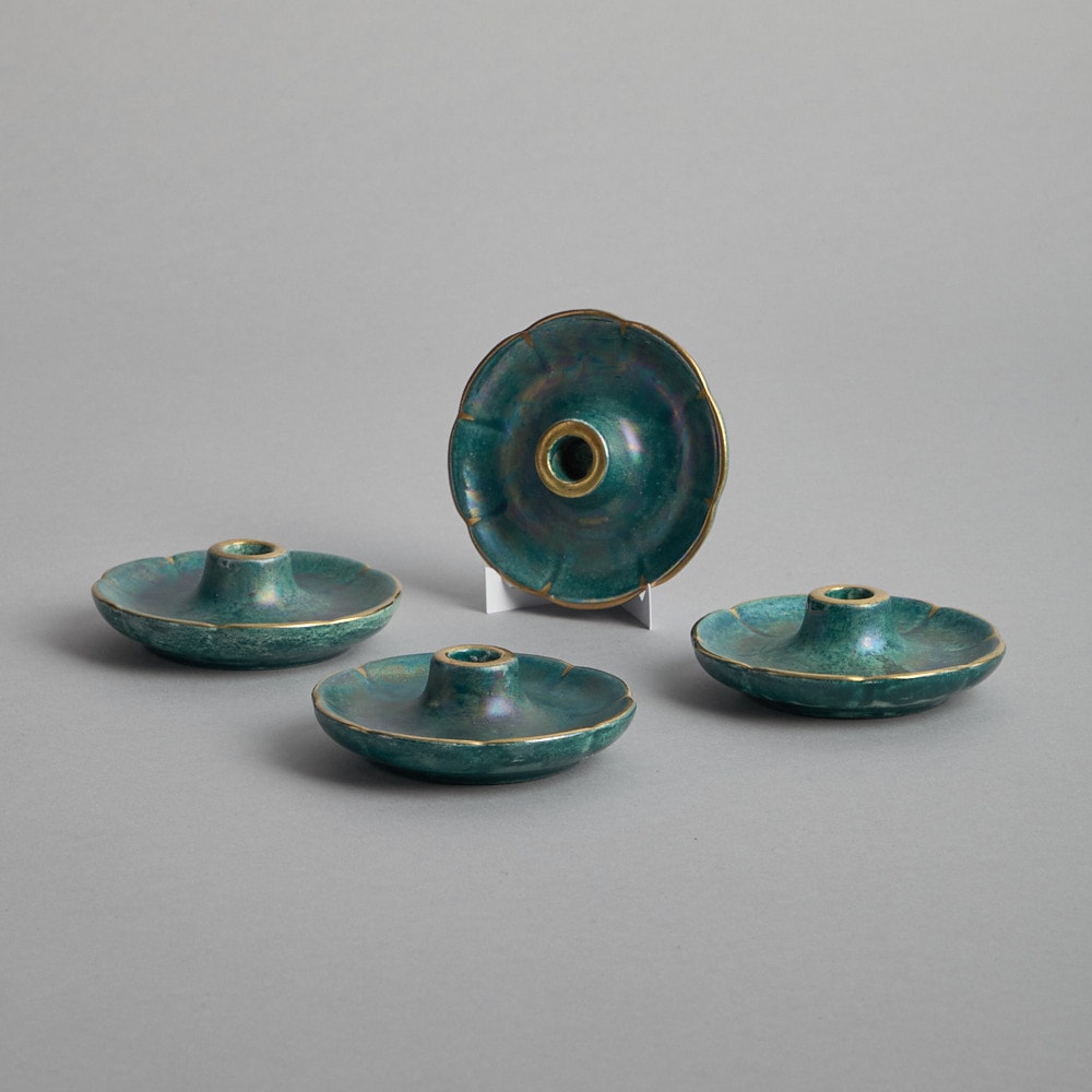 SÅLD Ljusstakar av Josef Ekberg 4 st