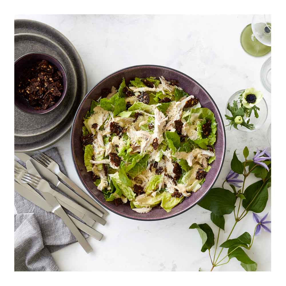 Salladsskål 30 cm Svart/Lila