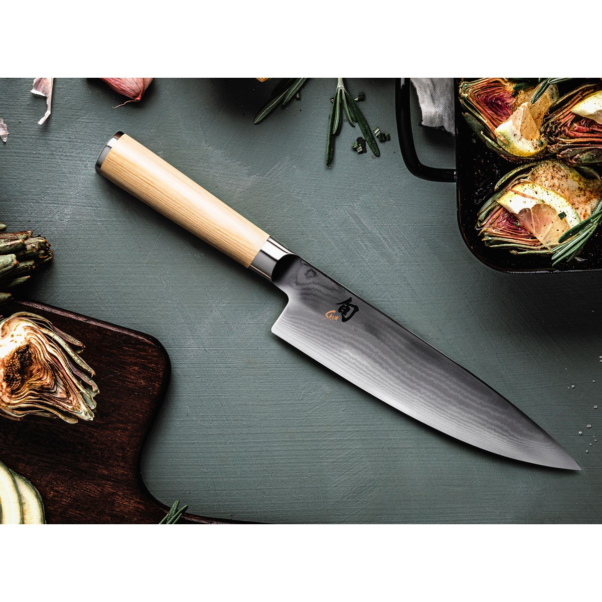 Shun Classic White Gyuto 20 cm Rostfri