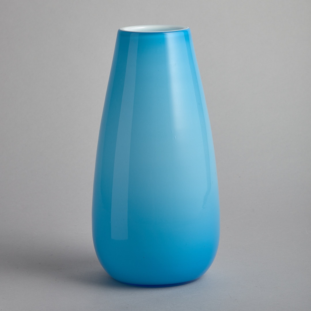 Stor Glasvas i Blått