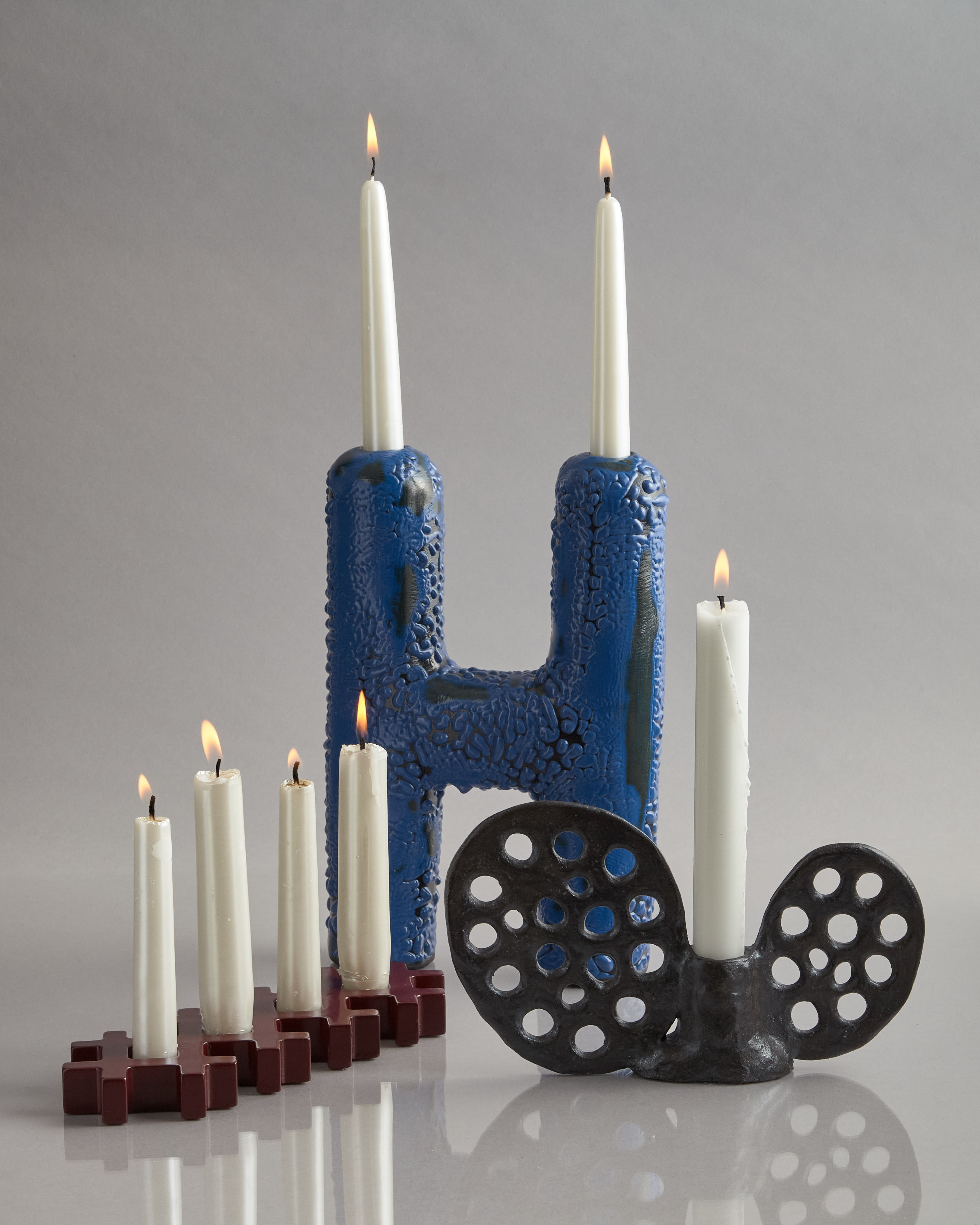 Malwina Kleparska Ljusstake med perforerade vingar