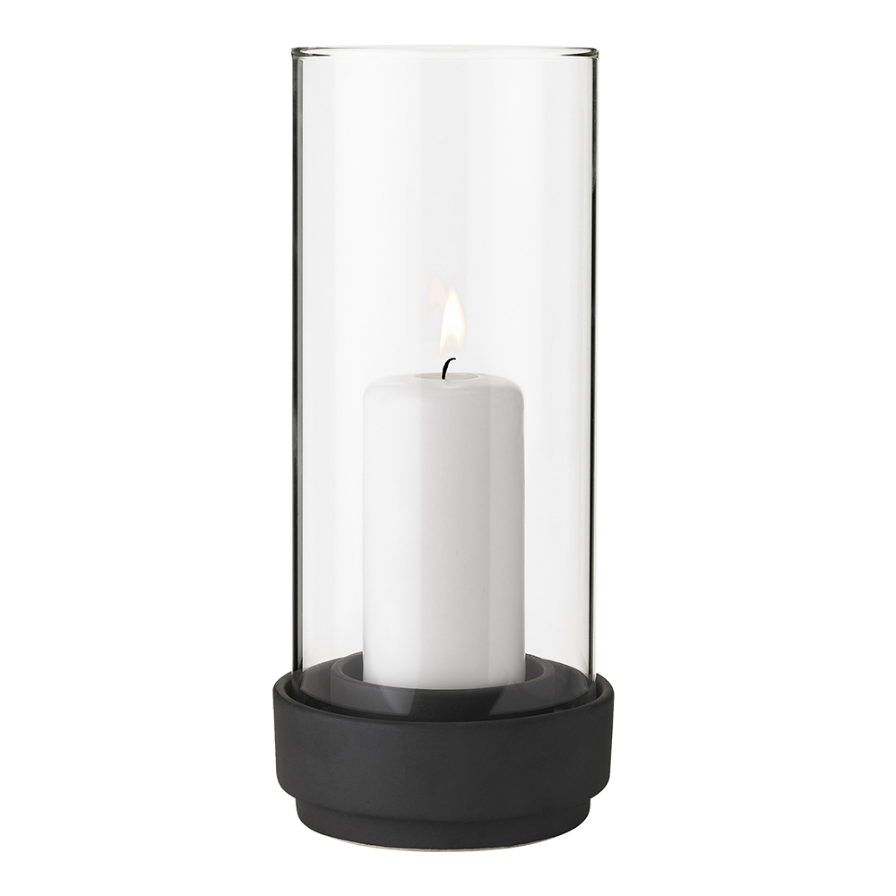 Hurricane Lykta 24 cm Svart/Klar