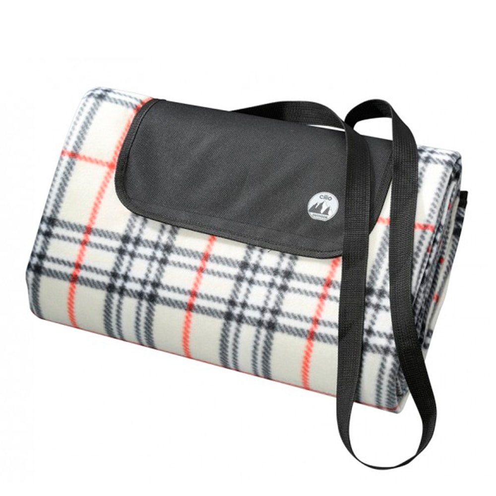 Beach Picknickfilt Tan Rutig