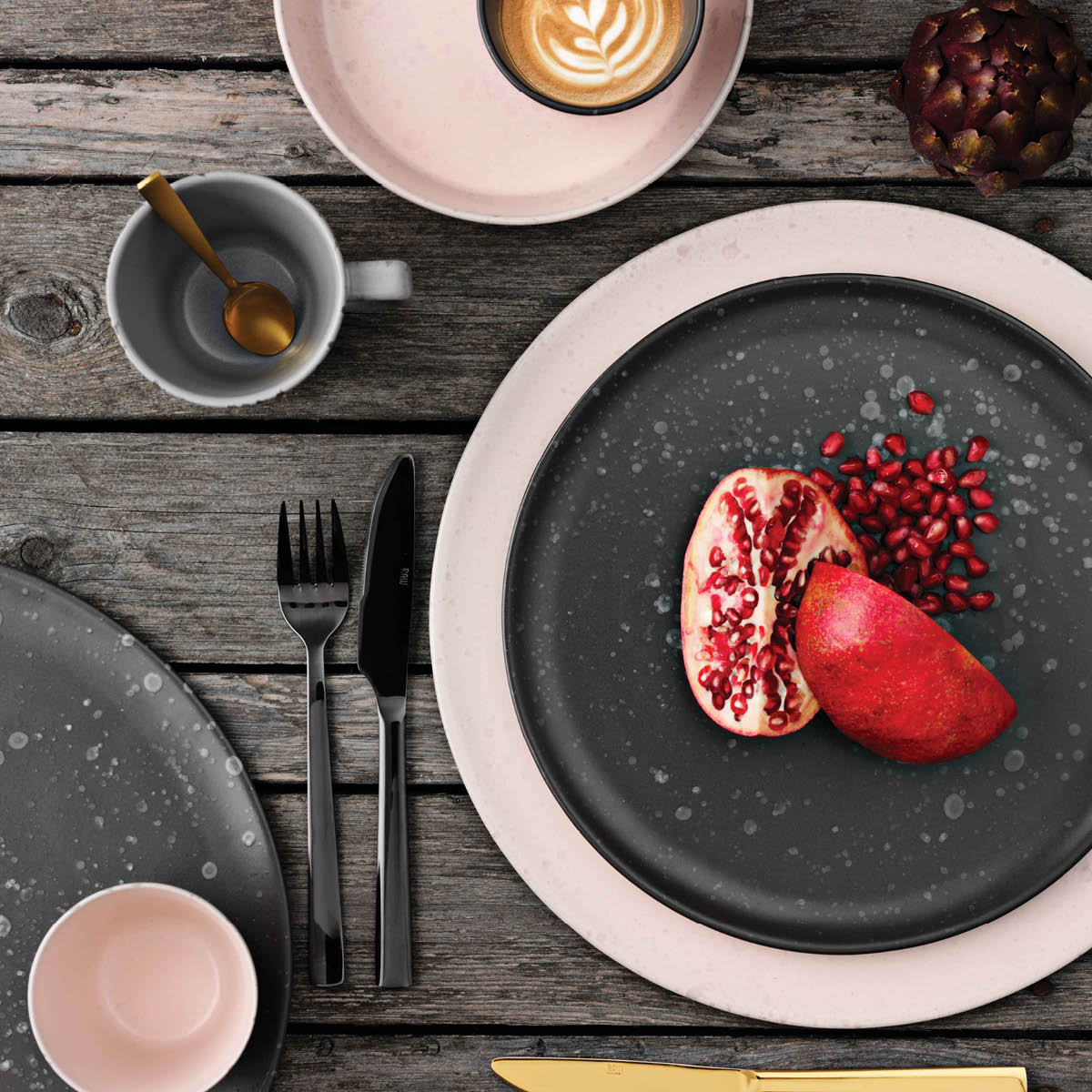 Raw Frukosttallrik 23 cm Nordic Black