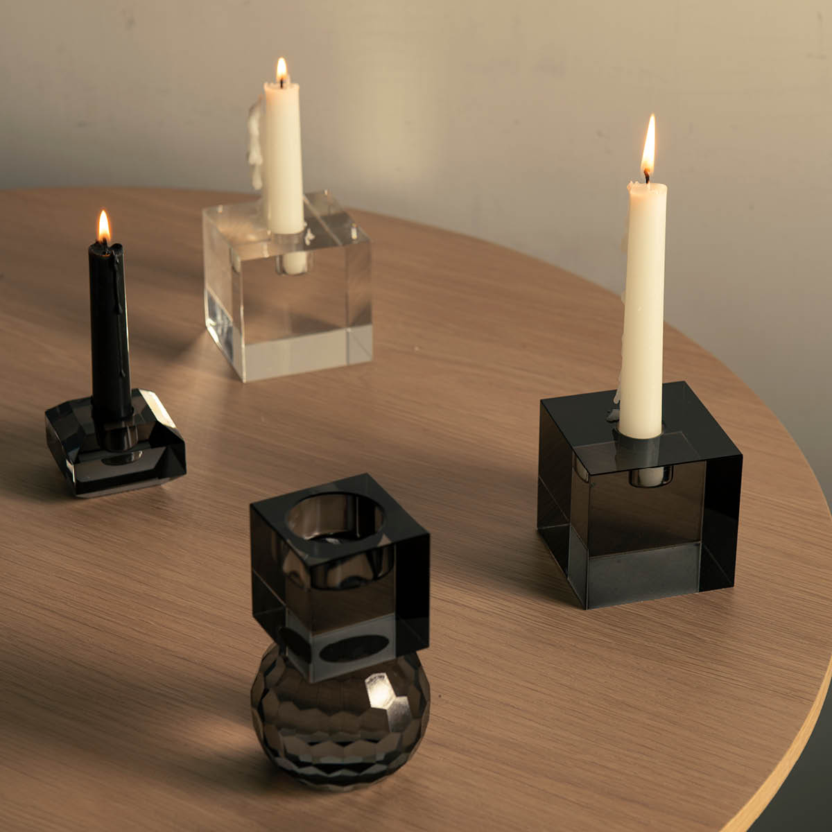 Milano Ljusstake 8 cm Svart