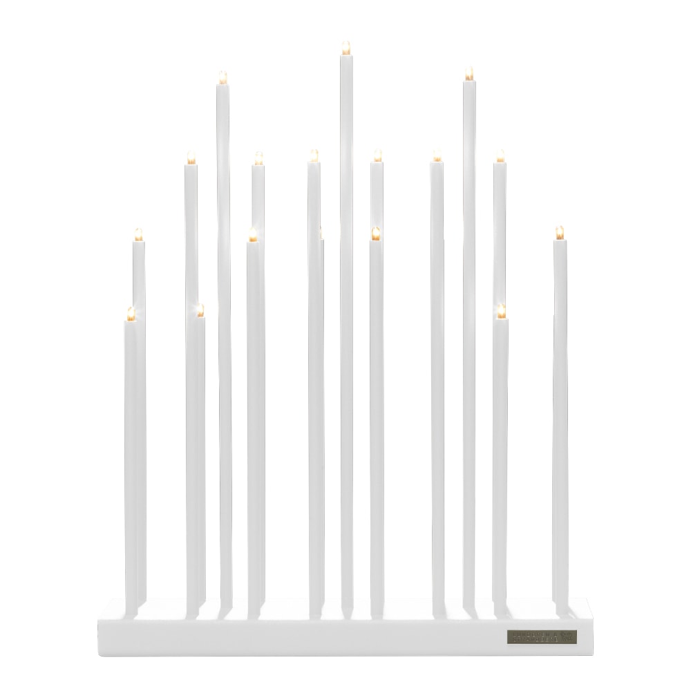 Elflugan Adventsljusstake Grande 50x12,5 cm Vit