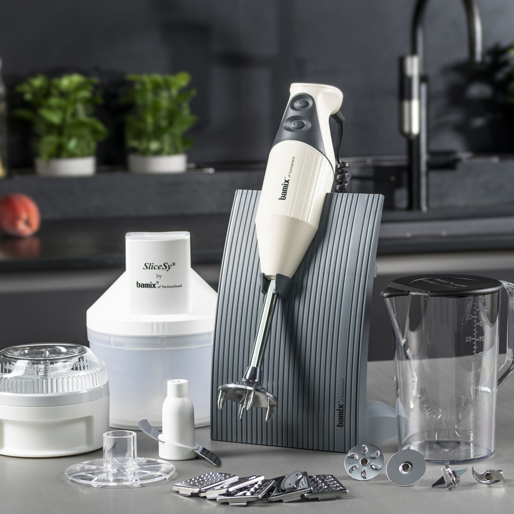 Bamix Stavmixer Swissline Superbox 200 w Gräddvit