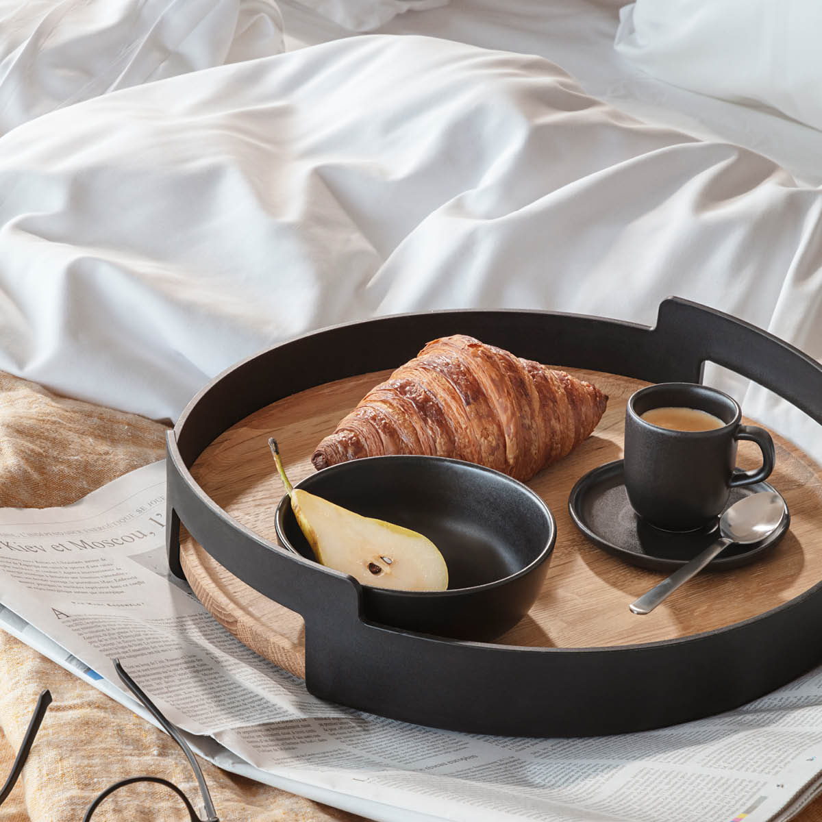 Nordic kitchen Espresso kopp med fat 7 cl Svart