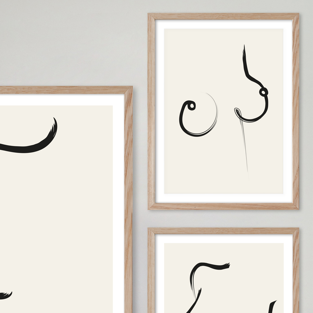 Poster 50x70 cm Breast No 1