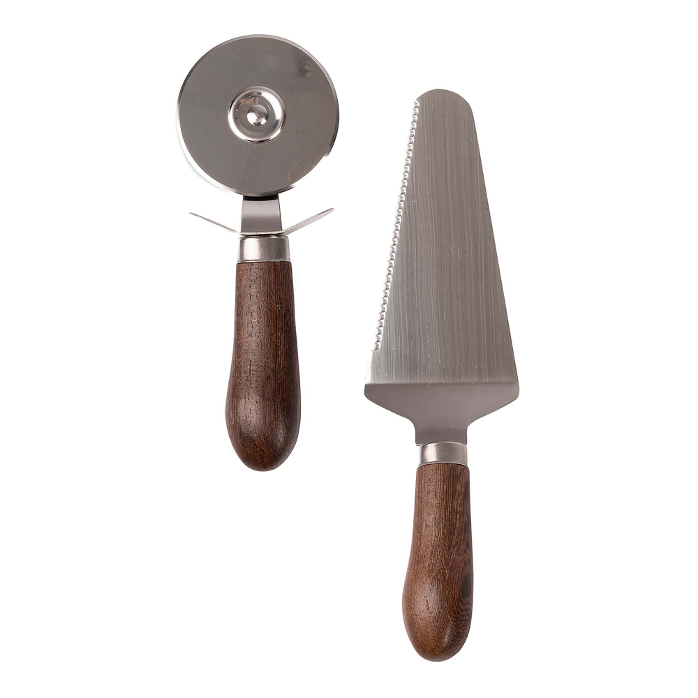 Astrid Pizza & Paj Set 2 delar Trä/Rostfritt