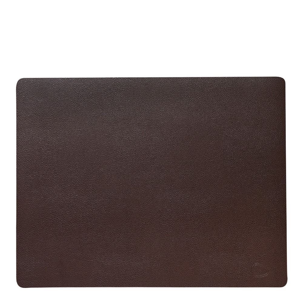 Leather Serene Square Bordstablett L 35x44 cm Hazel