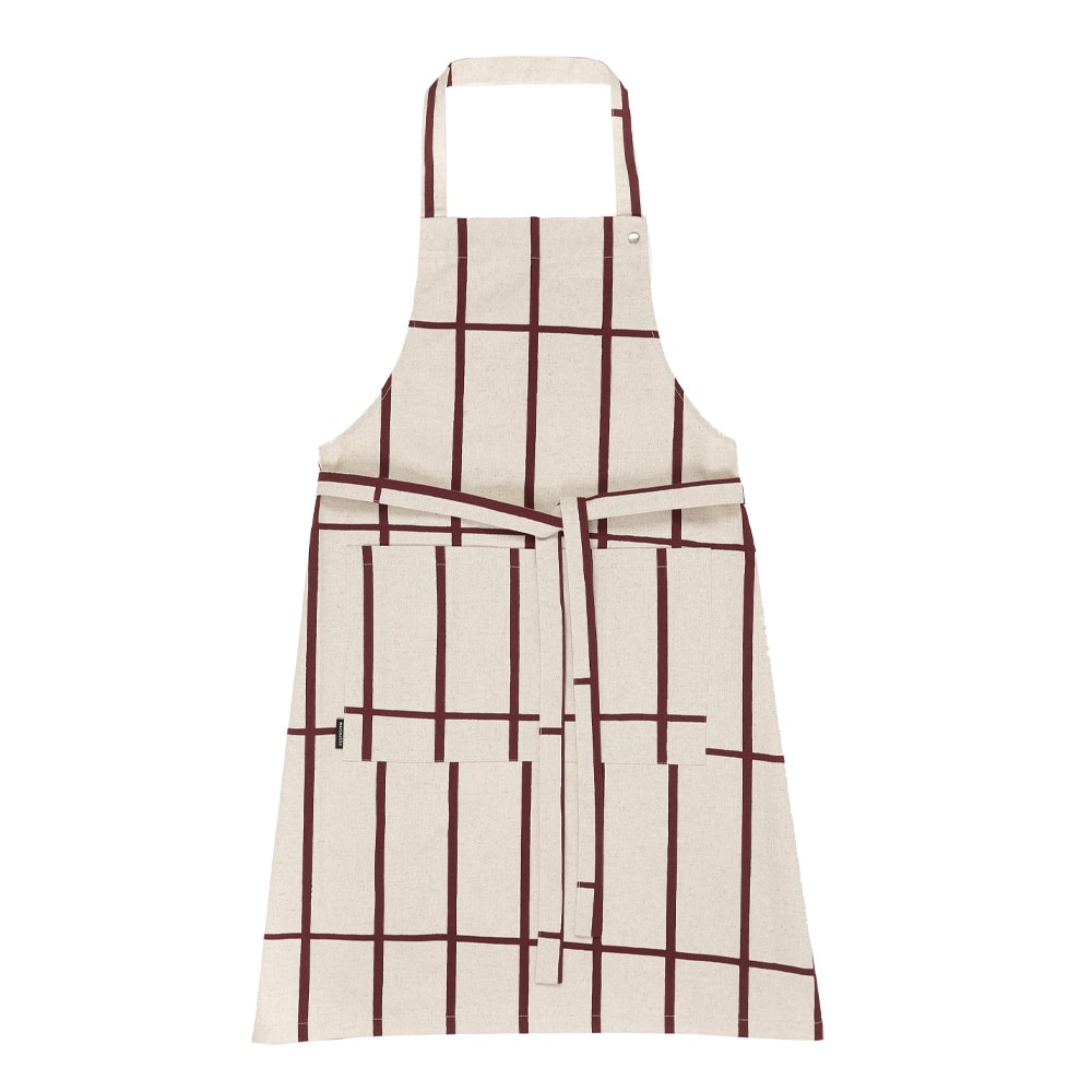 Tiiliskivi Förkläde 84x85 cm Röd/Vit