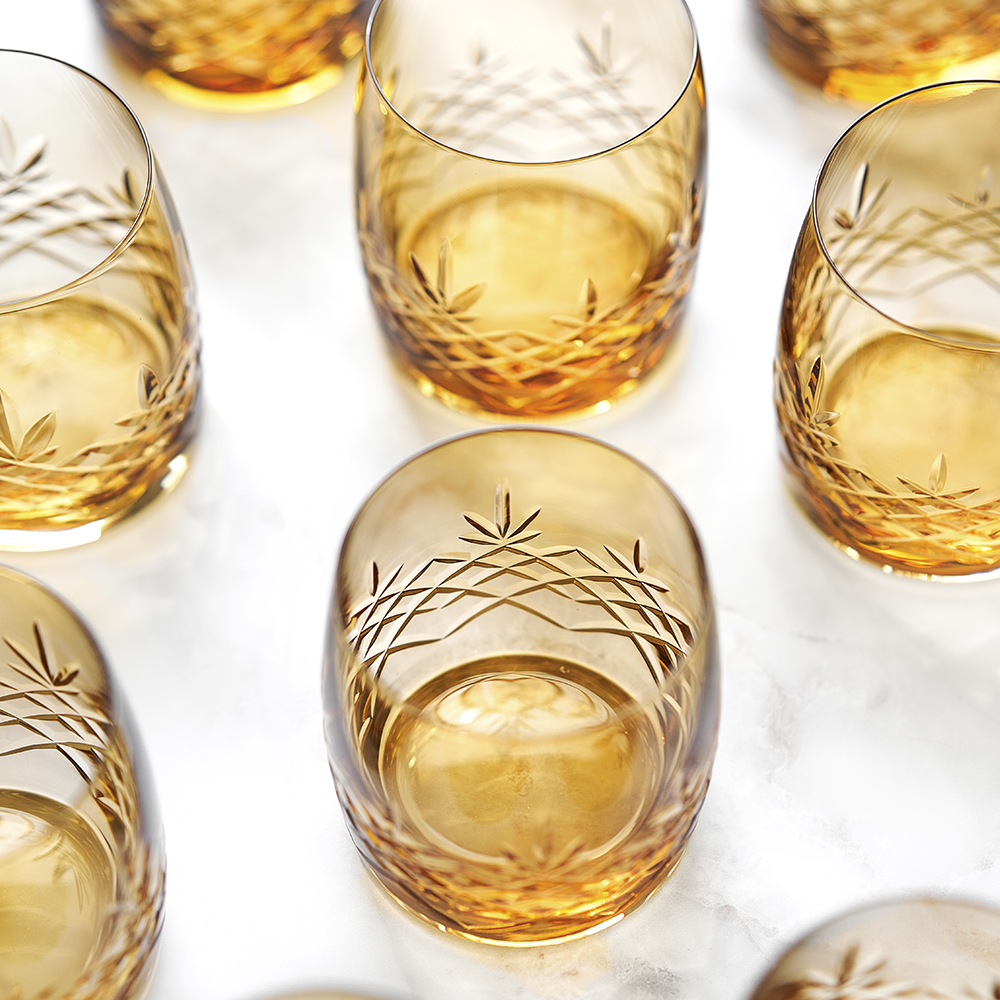 Crispy Aqua Glas 23 cl 2-pack Gul